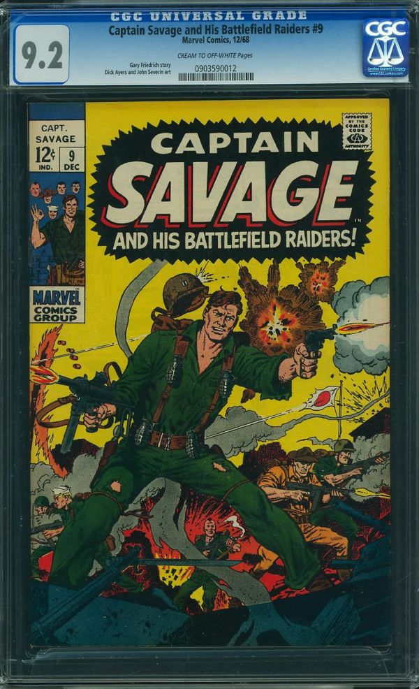 Image for Captain Savage and His Battlefield Raiders #9 CGC 9.2