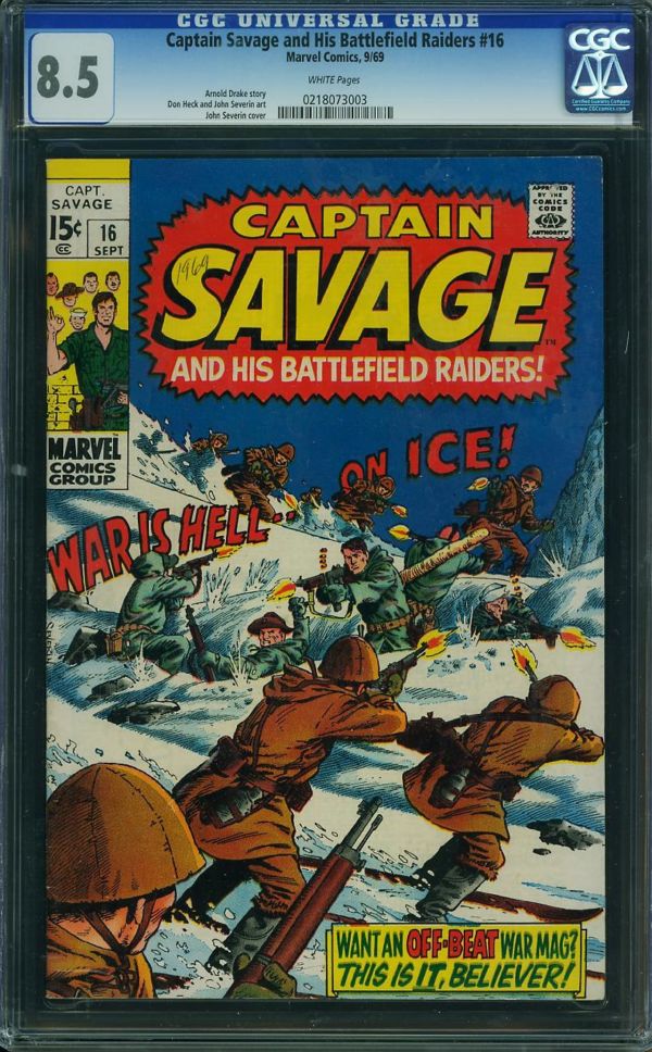 Image for Captain Savage and His Battlefield Raiders #16 CGC 8.5