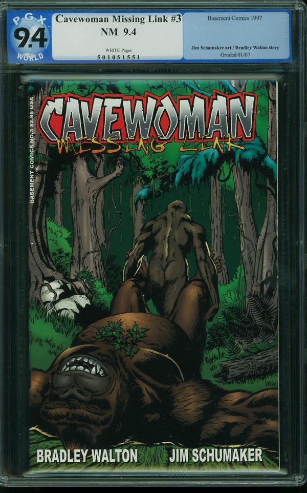 Image for Cavewoman Missing Link #3 PGX 9.4