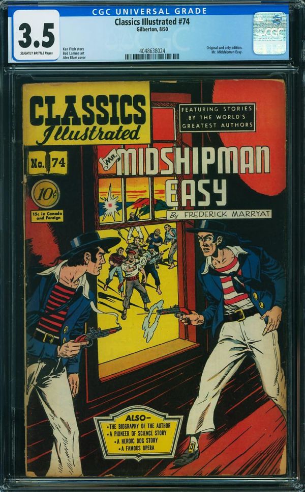 Image for Classics Illustrated #74 CGC 3.5
