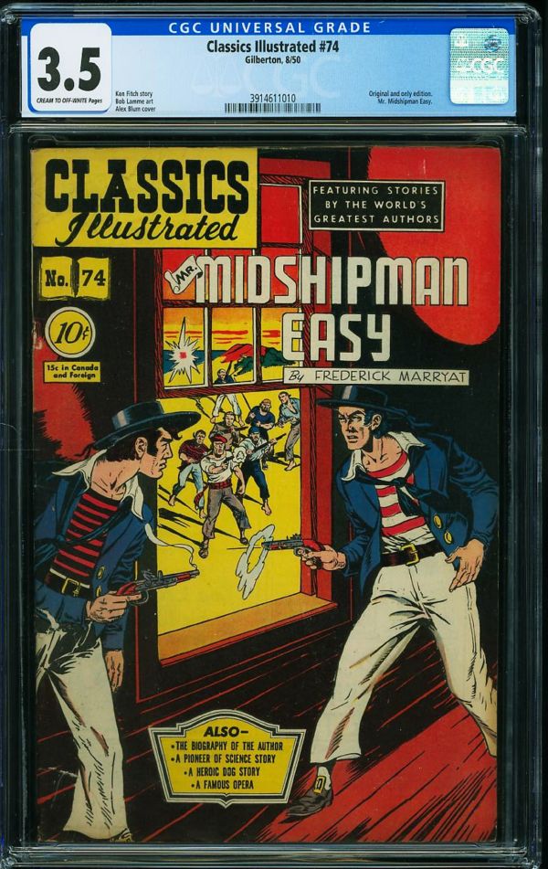 Image for Classics Illustrated #74 CGC 3.5