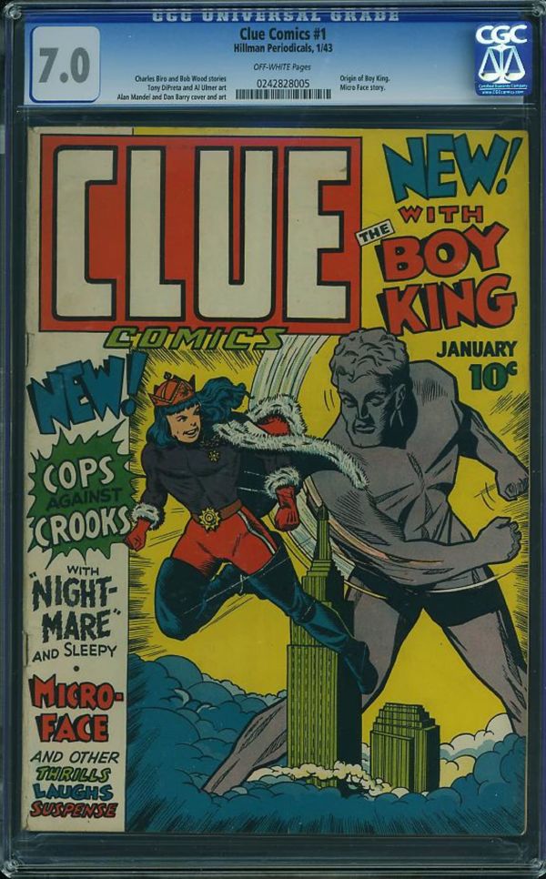 Image for Clue Comics #1 CGC 7.0