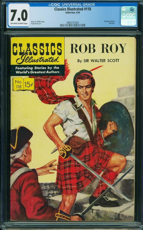 Image for Classics Illustrated #118 Rob Roy CGC 7.0