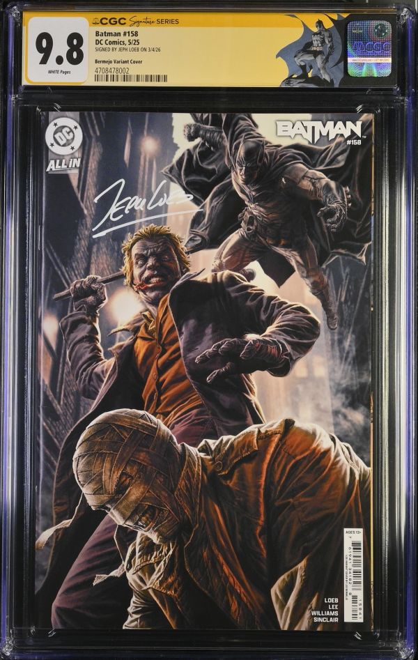 Image for Batman #158 CGC 9.8 Signed by Jeph Loeb