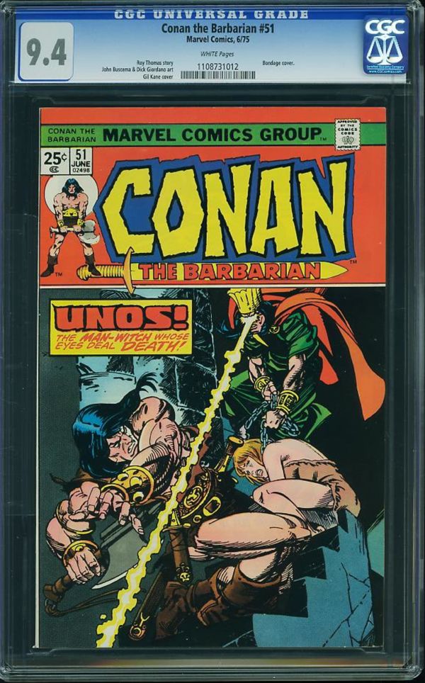 Image for Conan the Barbarian #51 CGC 9.4