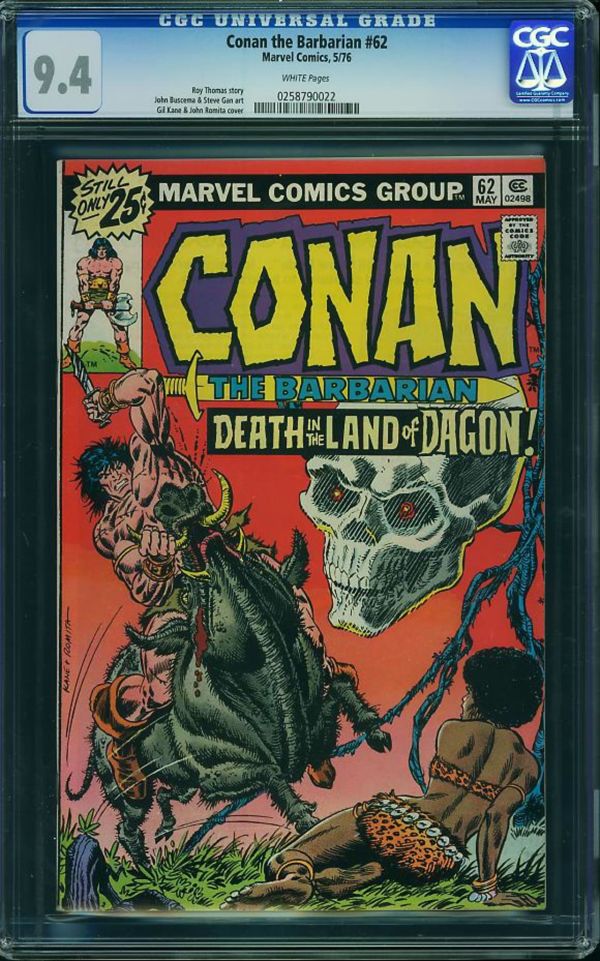 Image for Conan the Barbarian #62 CGC 9.4