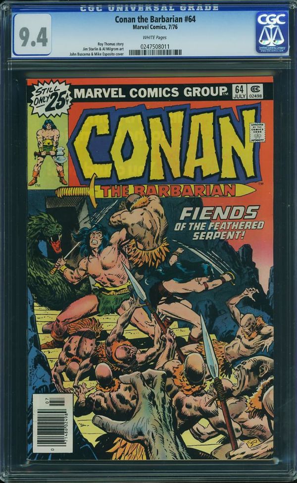 Image for Conan the Barbarian #64 CGC 9.4