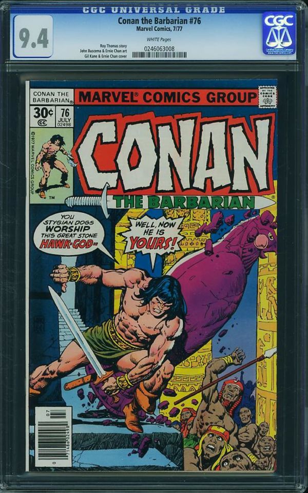 Image for Conan the Barbarian #76 CGC 9.4