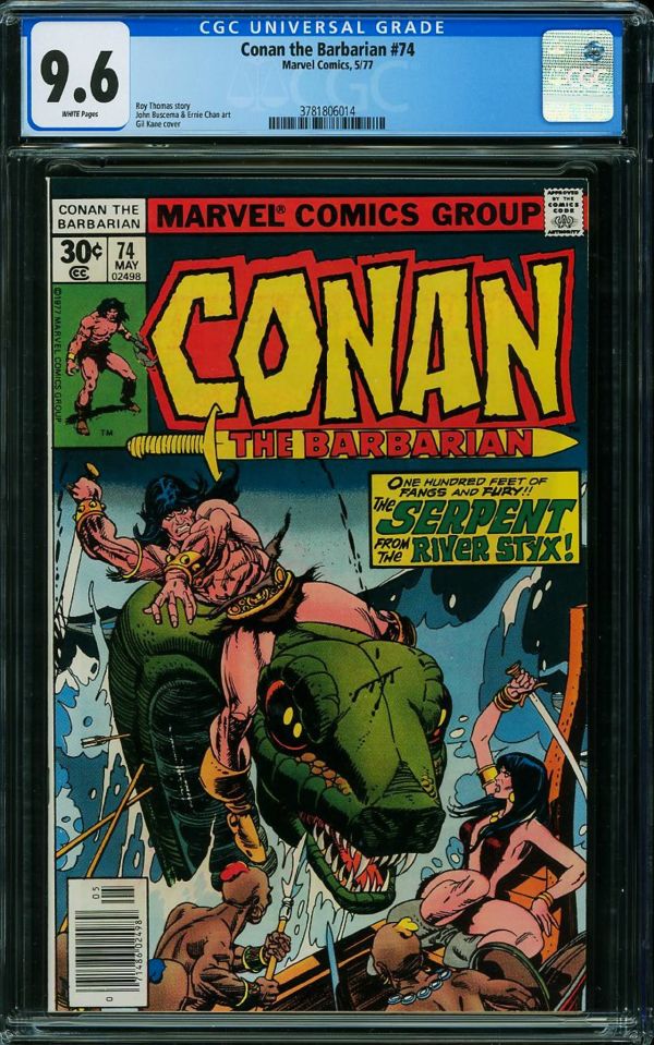 Image for Conan the Barbarian #74 CGC 9.6