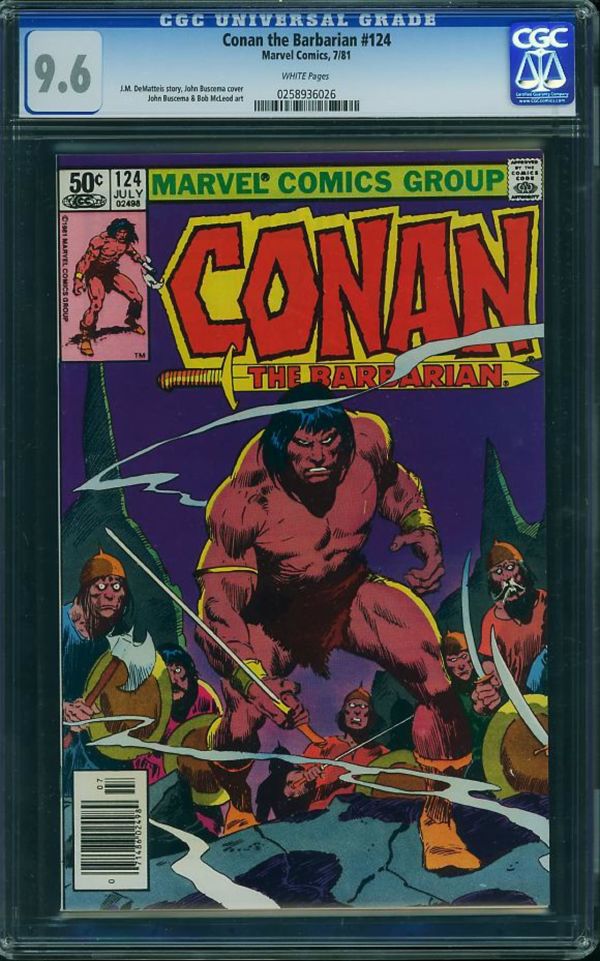 Image for Conan the Barbarian #124 CGC 9.6