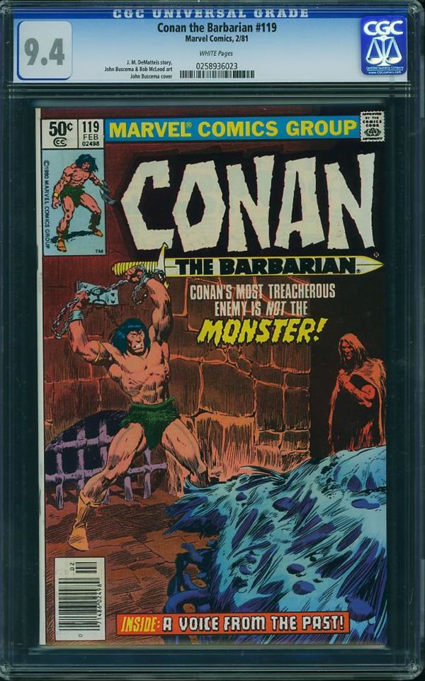Image for Conan the Barbarian #119 CGC 9.4