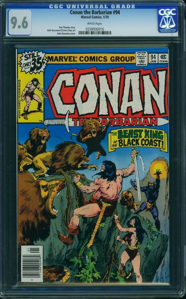 Image for Conan the Barbarian #94 CGC 9.6