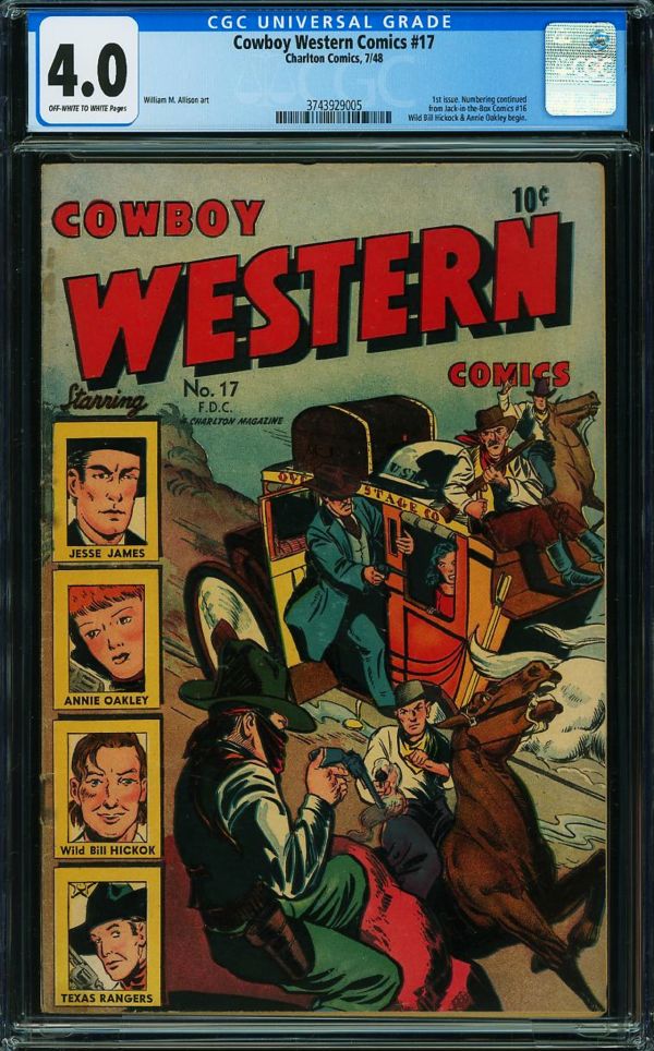 Image for Cowboy Western Comics #17 CGC 4.0