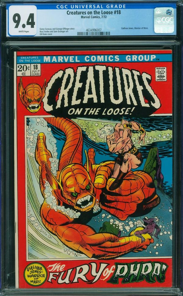 Image for Creatures on the Loose #18 CGC 9.4