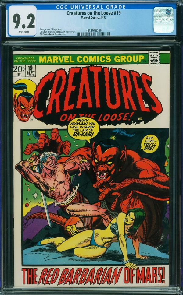 Image for Creatures on the Loose #19 CGC 9.2