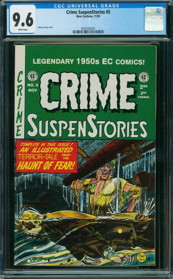 Image for Crime SuspenStories #5 CGC 9.6