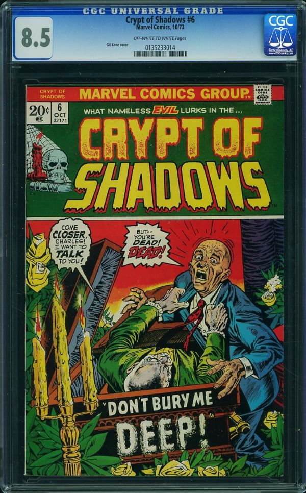 Image for Crypt of Shadows #6 CGC 8.5