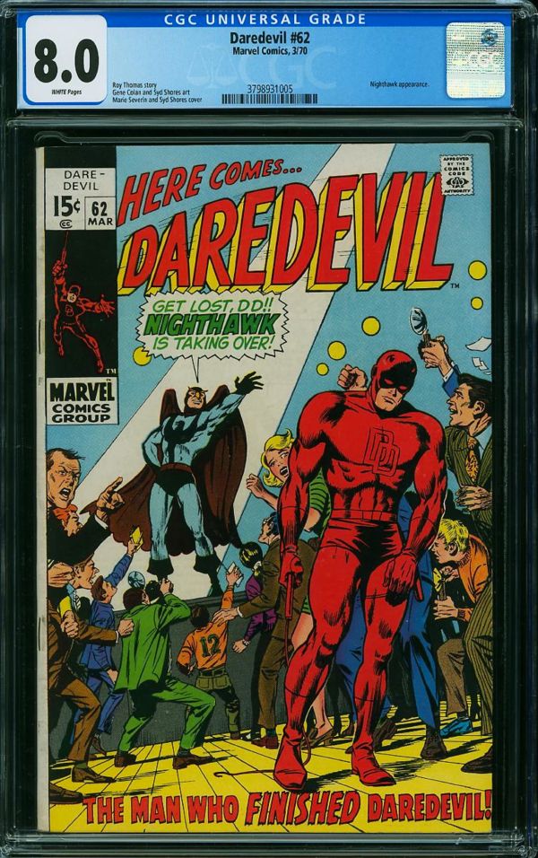 Image for Daredevil #62 CGC 8.0