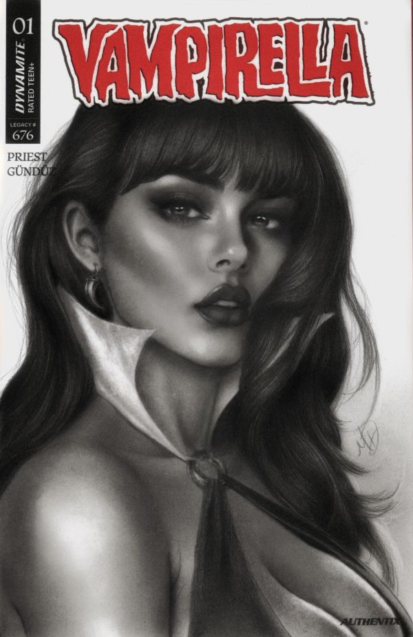 Image for Vampirella- Fine Art Portrait Sketch Cover by Michelle Dias