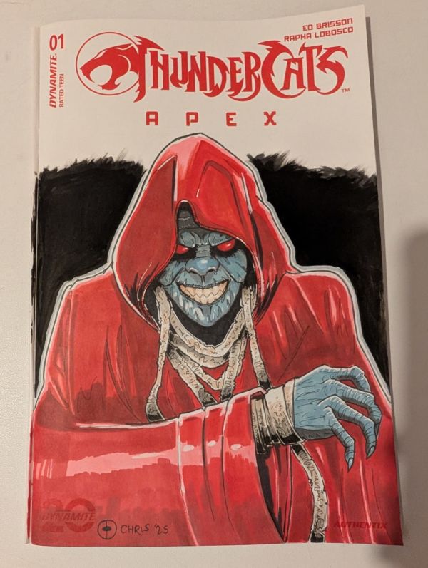 Image for Mumm-Ra sketch cover drawn in ink and markers.