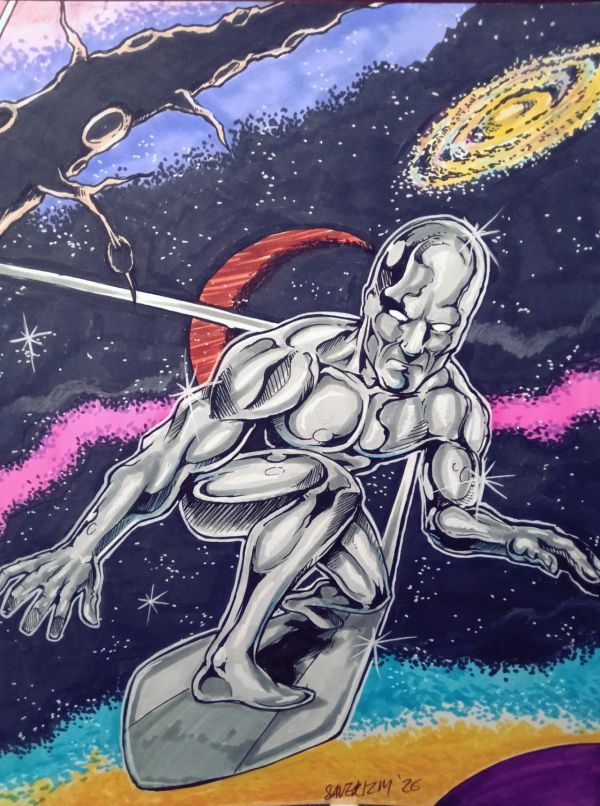 Image for Silver Surfer 14x17 Original Art