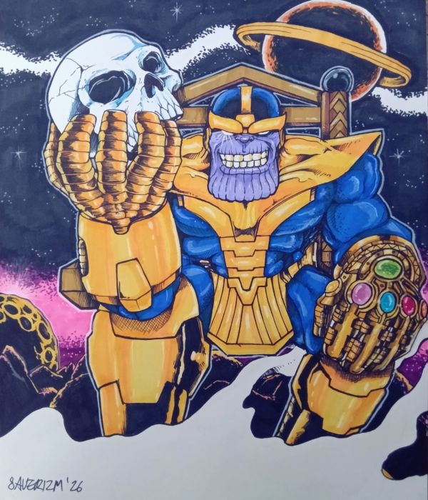 Image for 14×17 Thanos Original Art by Saverizm