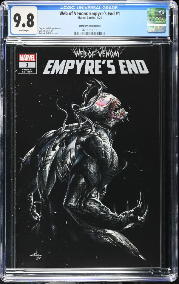 Image for Web of Venom: Empyre's End #1 CGC 9.8 Scorpion Comics Edition