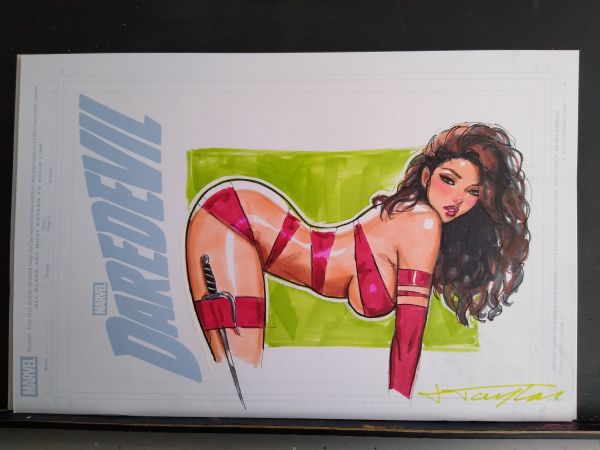Image for Elektra Sketch Cover by Jeff Taylor