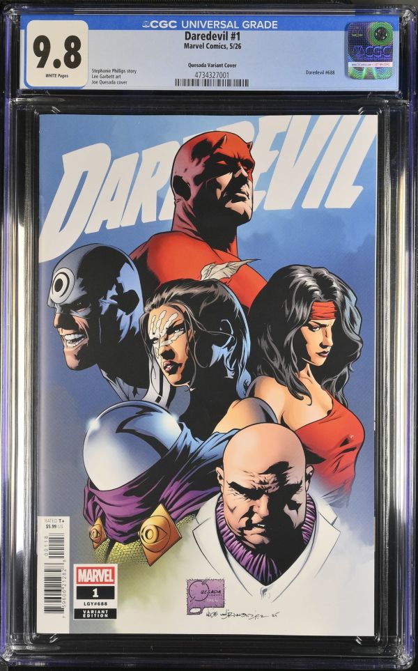 Image for Daredevil #1 Quesada Variant CGC 9.8