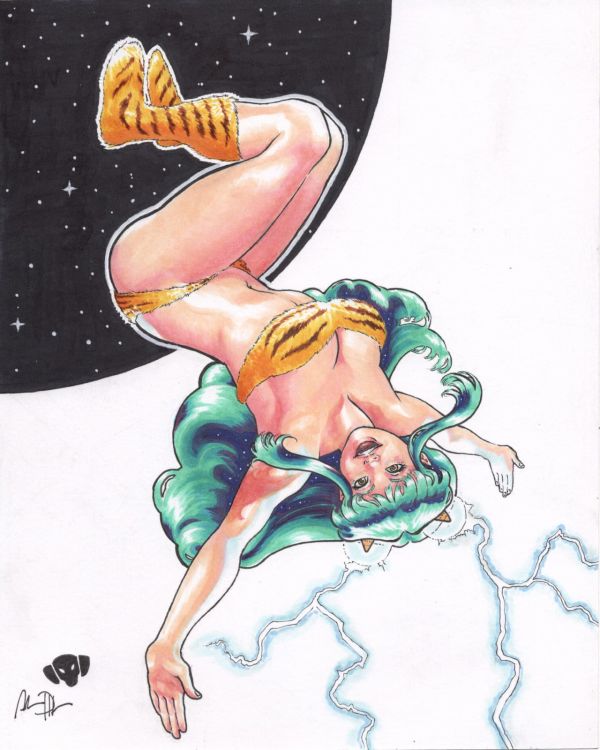 Image for Lum Urusei Yatsura 8x10 Original Art by Adrian Prudhomme