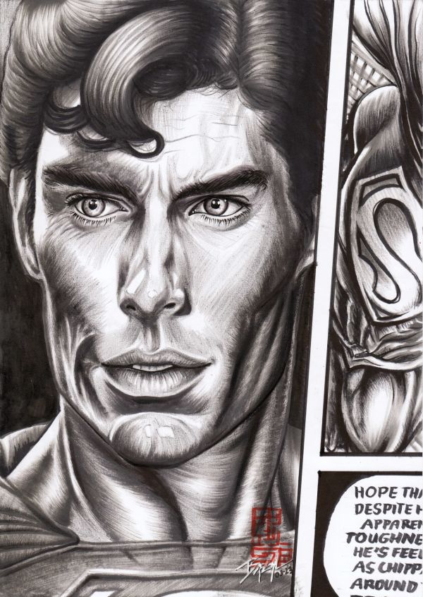 Image for Superman - INNATE COURAGE. 2023 / Bazal. 8,3x11,7 in.