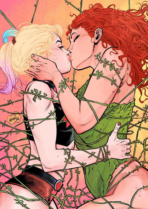 Image for Harley Quinn & Poison Ivy Original B4-size Art Print