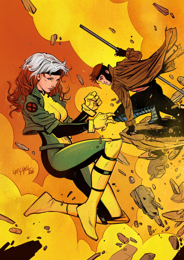 Image for Rogue and Gambit Original B4-size Art Print
