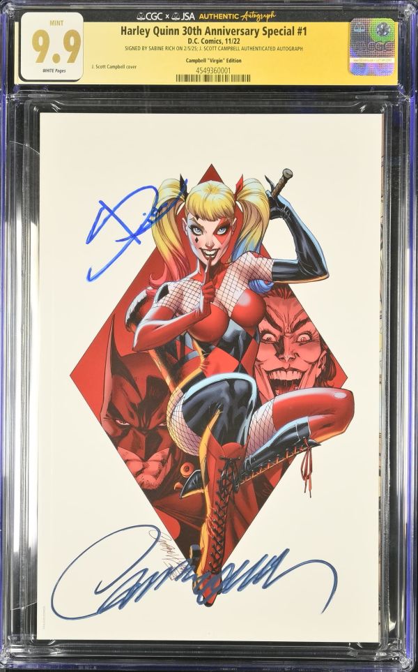 Image for Harley Quinn 30th Anniversary Special #1 CGC 9.9 Signed by Sabine Rich