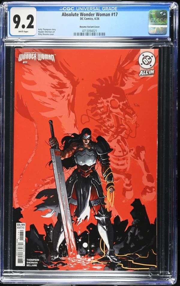 Image for Absolute Wonder Woman #17 Rossmo Variant CGC 9.2