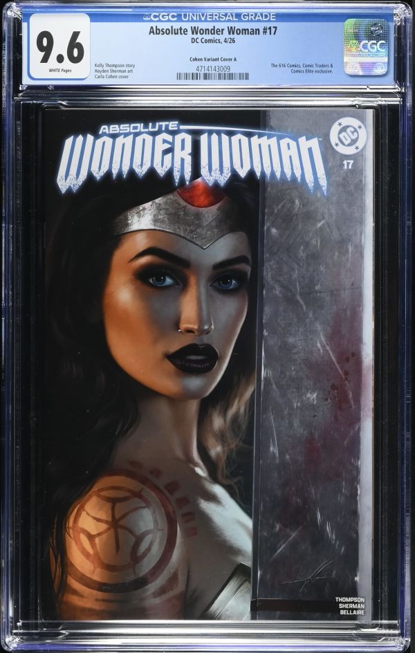 Image for Absolute Wonder Woman #17 Cohen Variant CGC 9.6