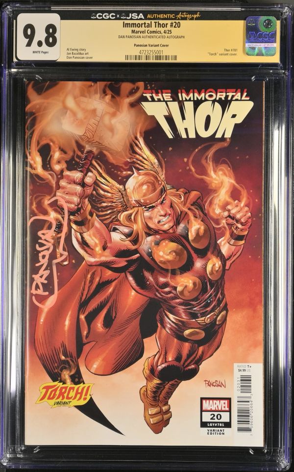 Image for Immortal Thor #20 Panosian Variant CGC 9.8 Signed by Dan Panosian