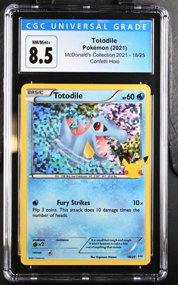 Totodile #18/25 | McDonald's Collection | Confetti Holo | | Raremarq