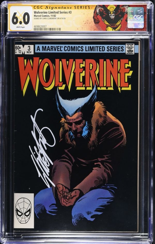 Image for Wolverine Limited Series #3 CGC 6.0 Signed by Chris Claremont