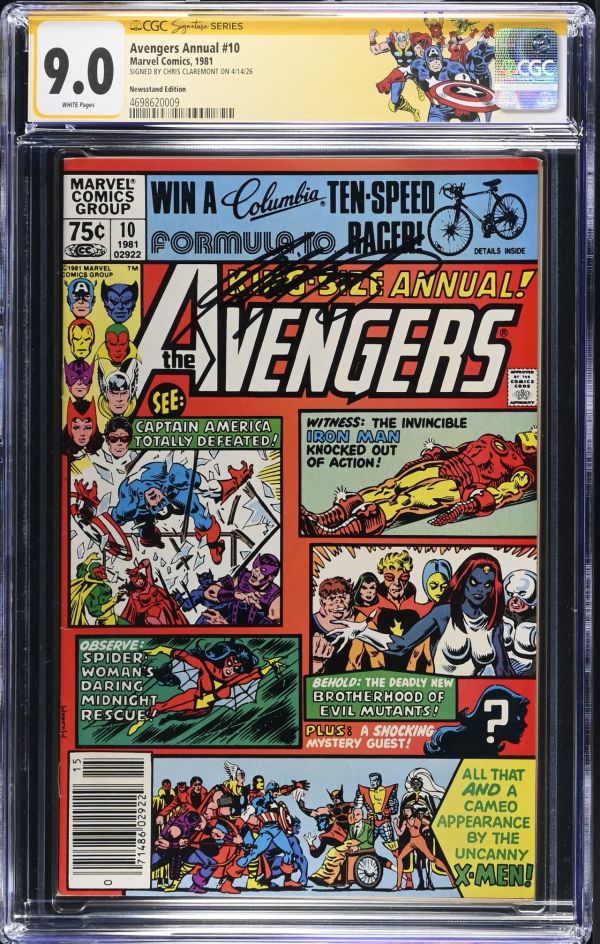 Image for Avengers Annual #10 CGC 9.0 Signed by Chris Claremont