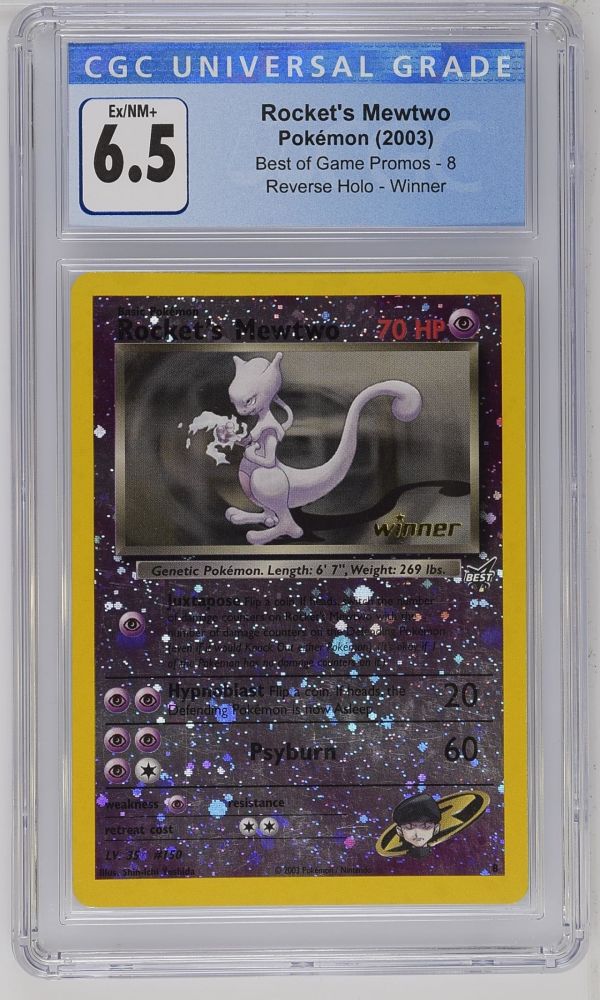 Rocket's Mewtwo #8 | Best of Game Promos | Winner, Reverse | Raremarq
