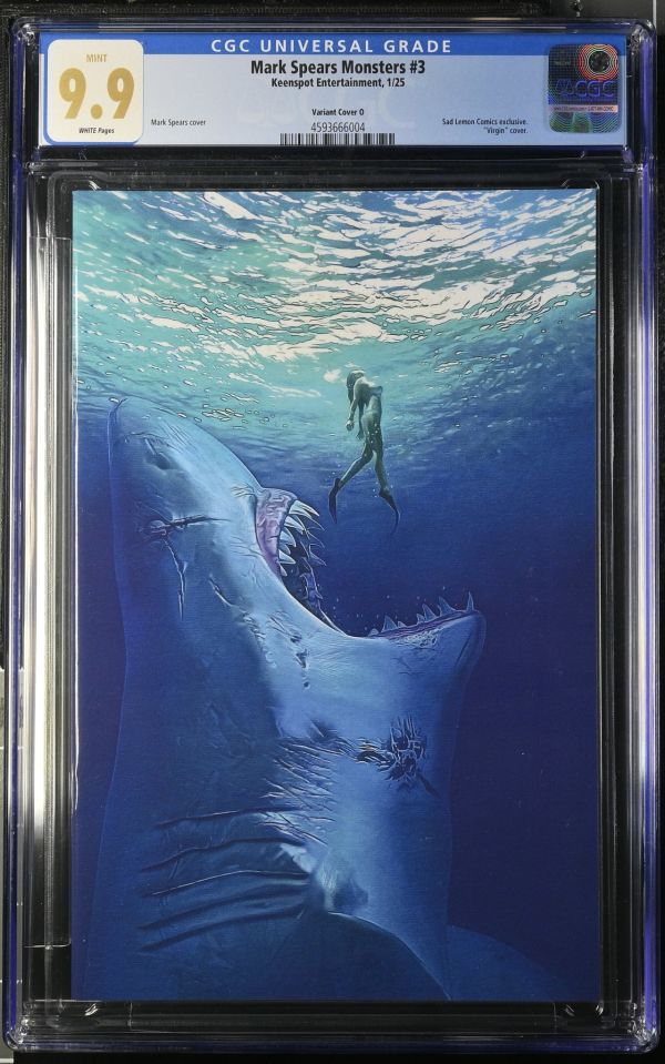 Image for Mark Spears Monsters #3 Variant Cover O CGC 9.9