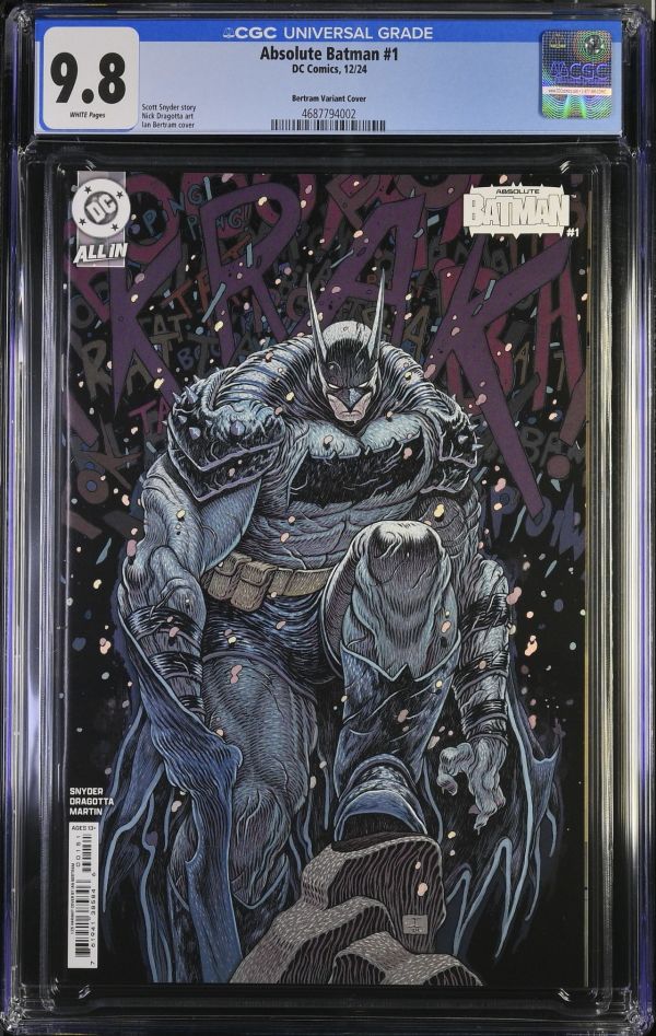 Image for Absolute Batman #1 Bertram Variant Cover CGC 9.8