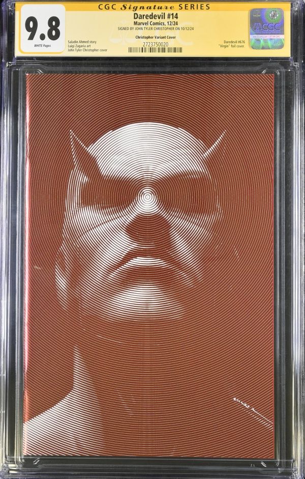 Image for Daredevil #14 CGC 9.8 Signed by John Tyler Christopher