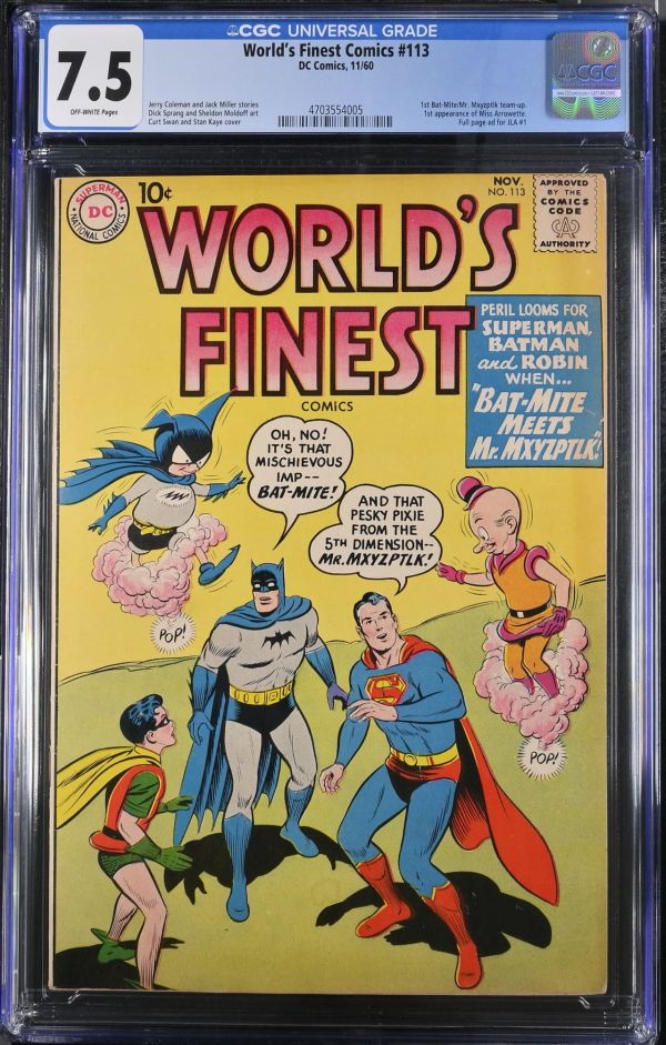 Image for World's Finest Comics #113 CGC 7.5
