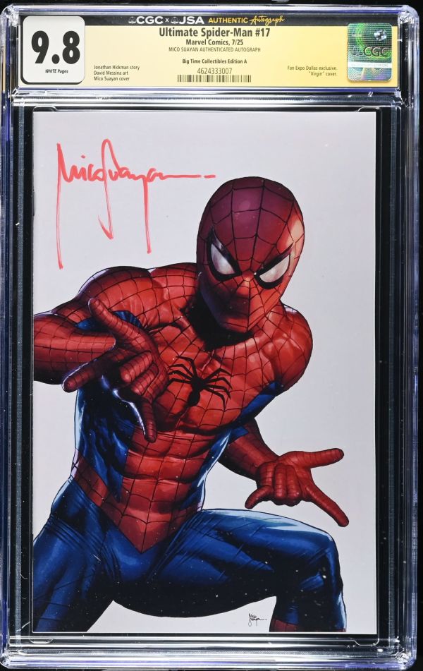 Image for Ultimate Spider-Man #17 CGC 9.8 Signed by Mico Suayan