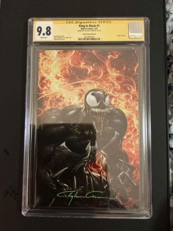 Image for King in Black #1 CGC 9.8 Signed by Clayton Crain