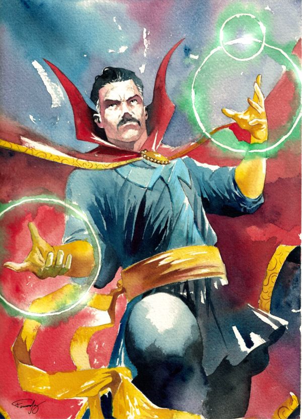 Image for Doctor Strange Watercolor Illustration