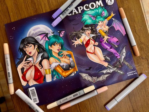 Image for Darkstalkers Capcom Sketch Cover