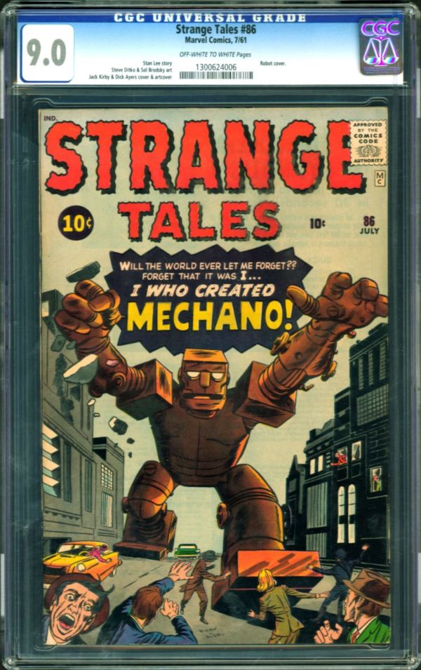 Image for Strange Tales #86 CGC 9.0